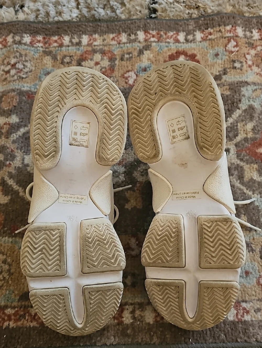 JEFFREY CAMPBELL 'Lo Fi' Sneakers White Size 7.5M Very Good Pre-owned!